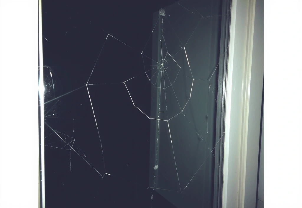 Before: Dirty and streaky window pane