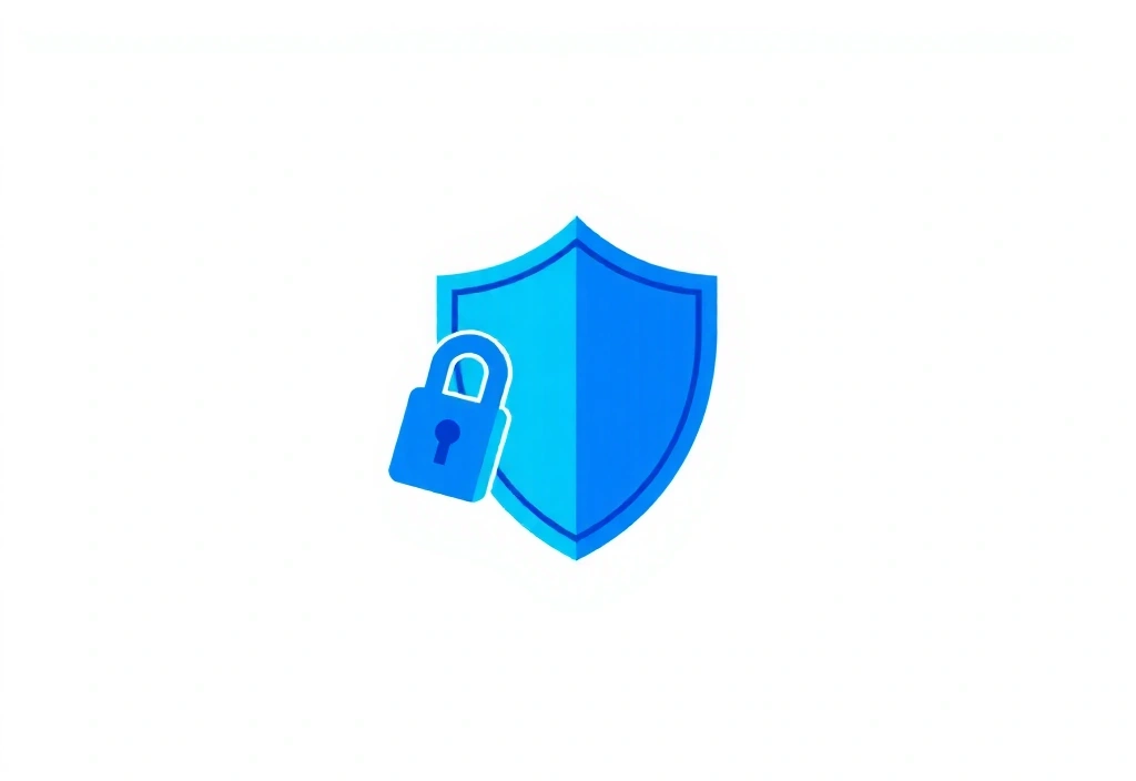 Digital lock icon representing data security and privacy protection