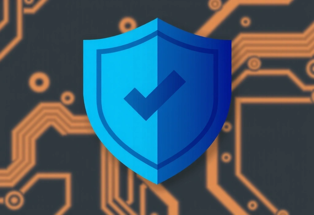 Shield icon with a checkmark, symbolizing data protection and legal compliance